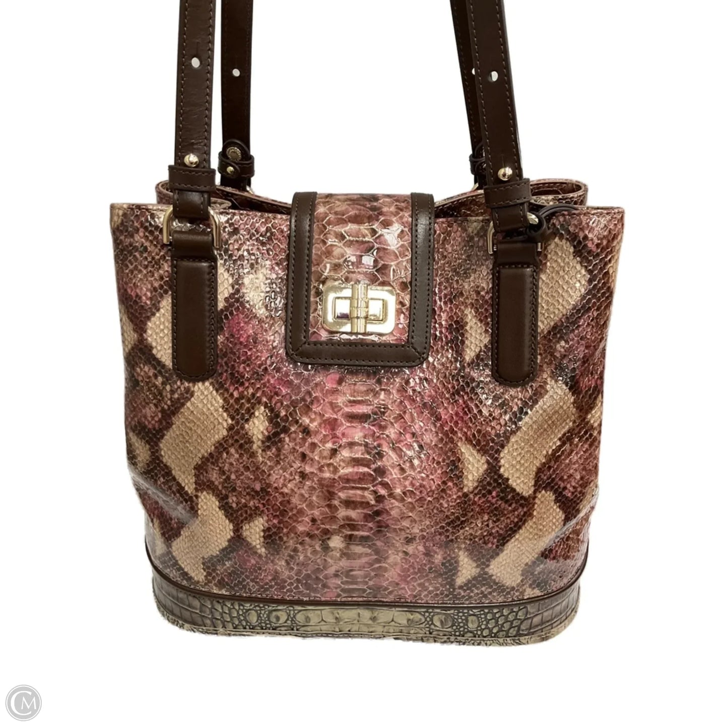 Handbag Designer By Brahmin, Size: Large