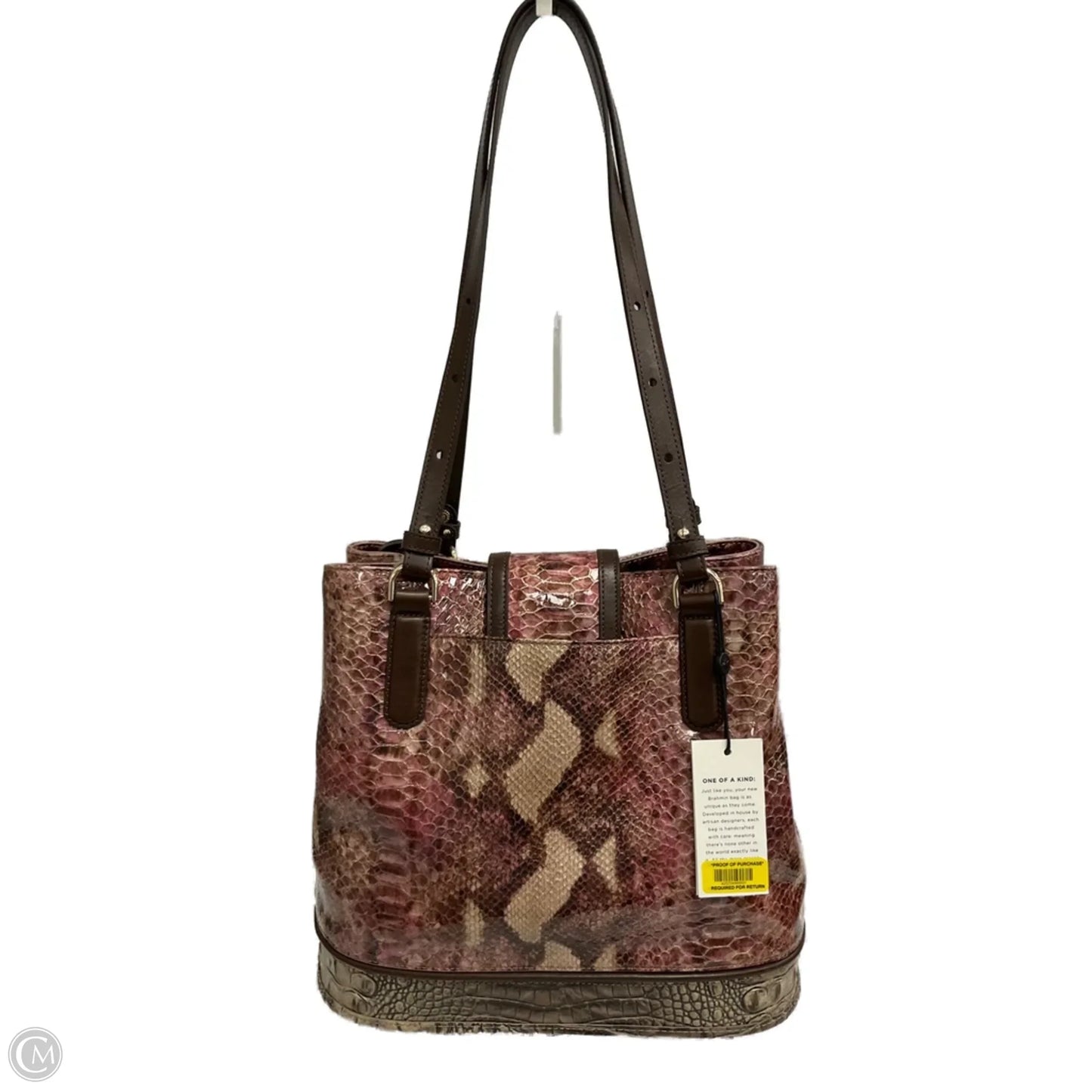 Handbag Designer By Brahmin, Size: Large