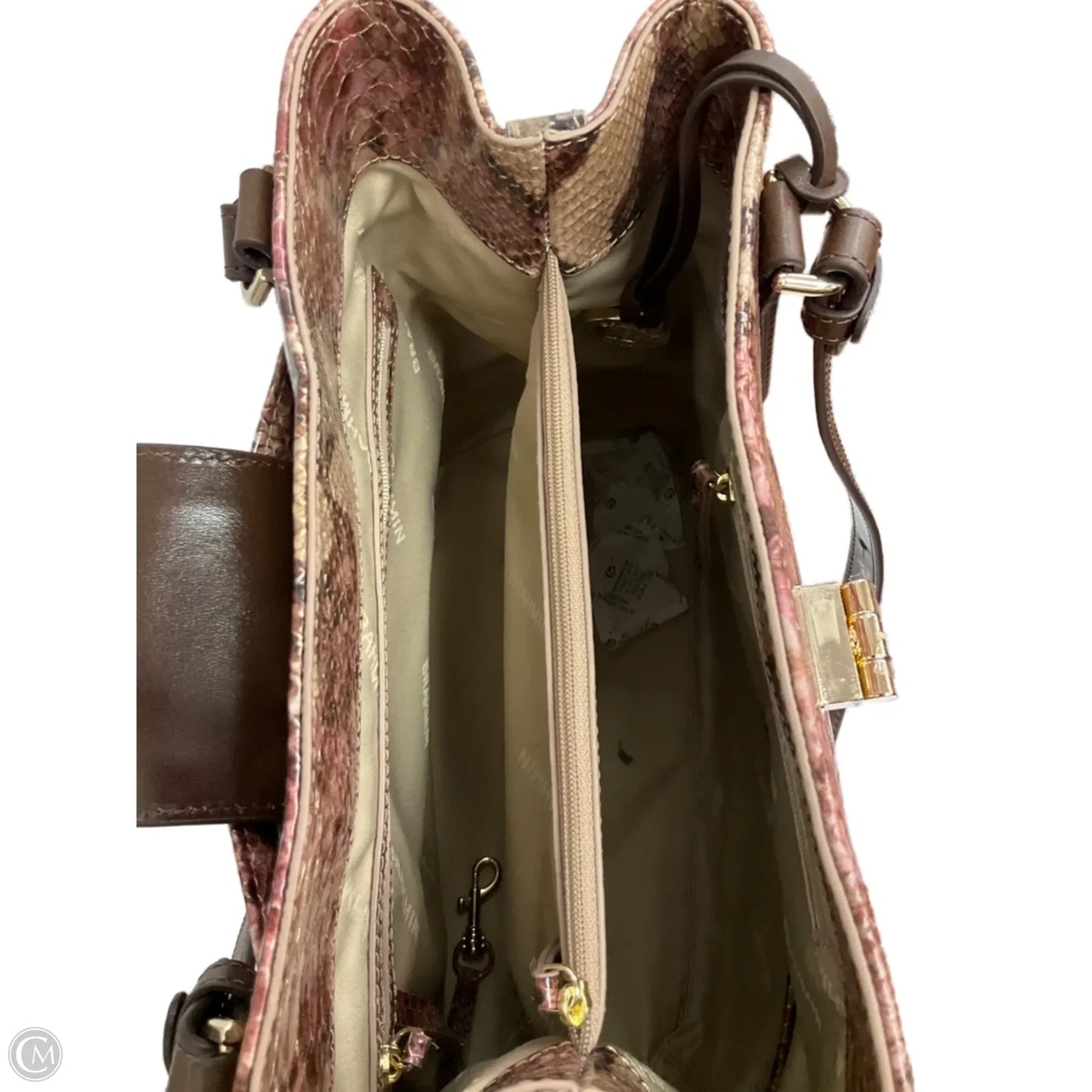 Handbag Designer By Brahmin, Size: Large