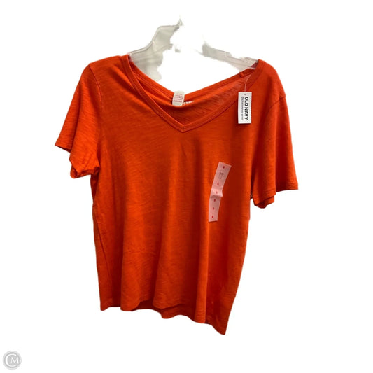 Top Short Sleeve By Old Navy In Orange, Size: S