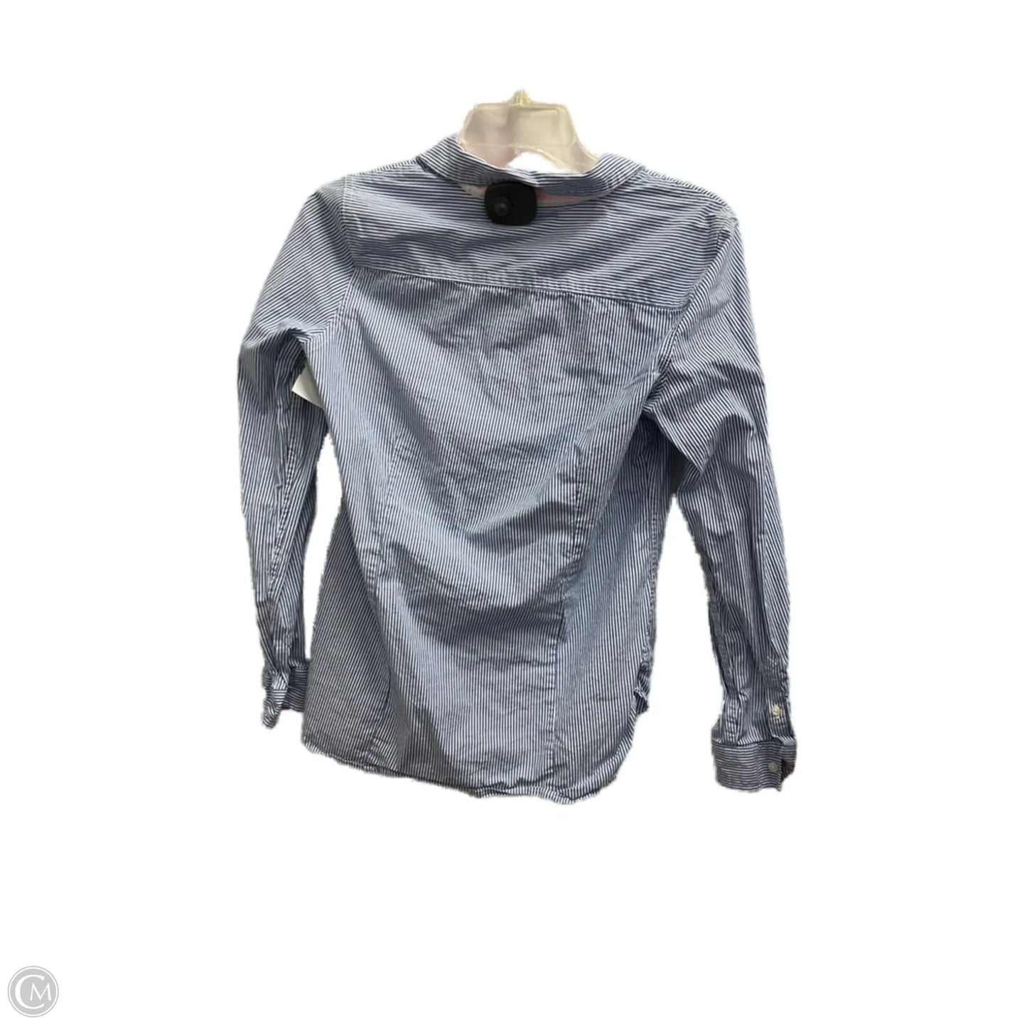 Blouse Long Sleeve By Us Polo Assoc In Blue, Size: M