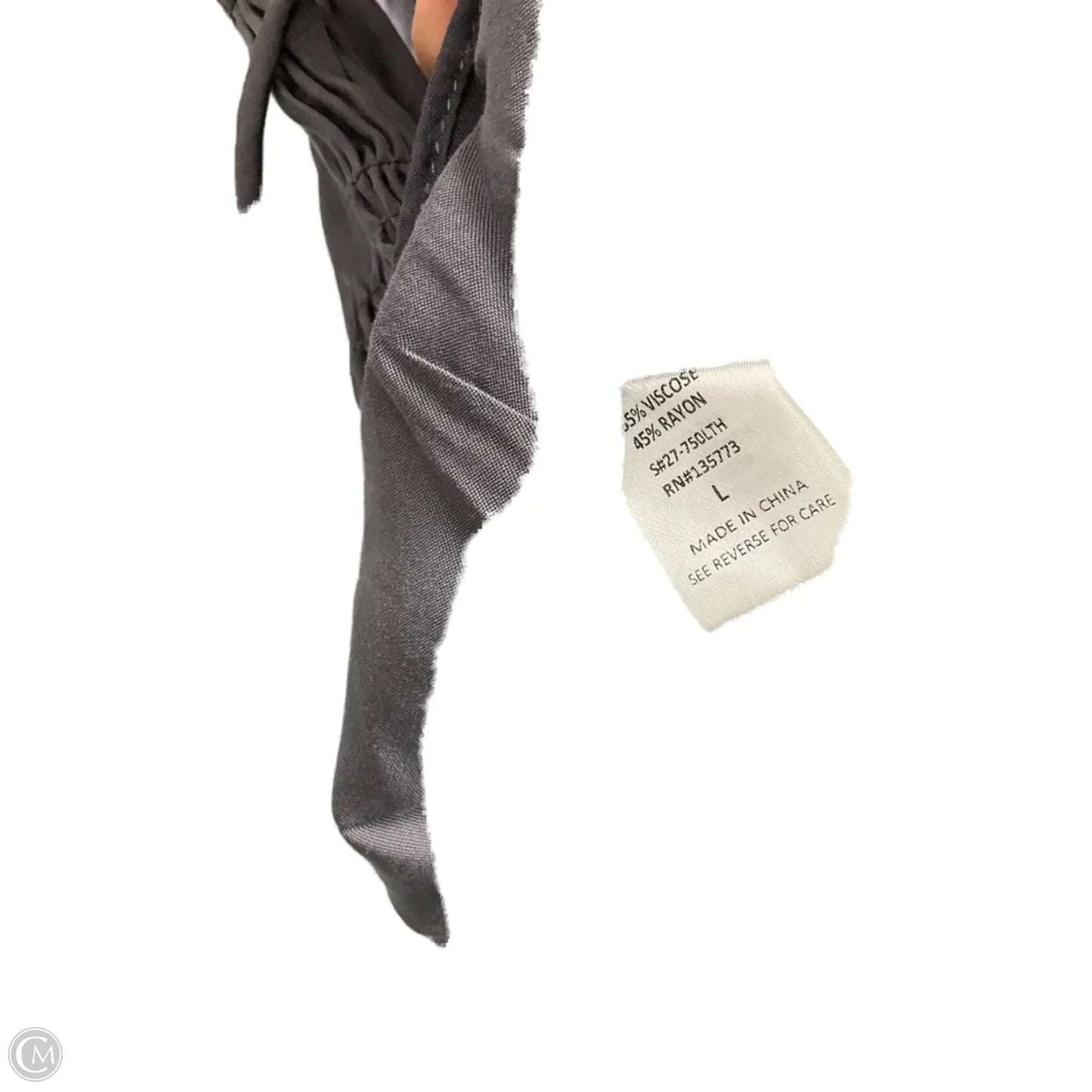 Top Sleeveless By Olivaceous In Grey, Size: L