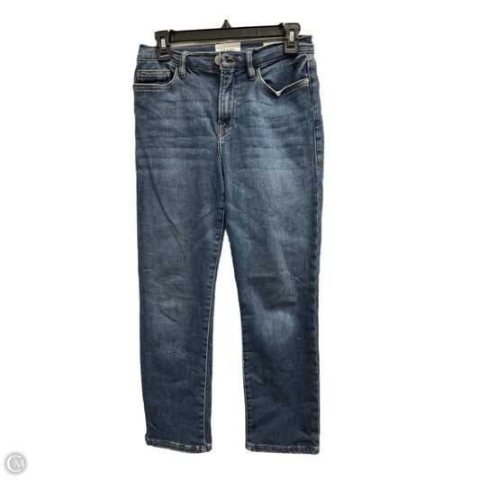Jeans Straight By Frame In Blue Denim, Size: 6