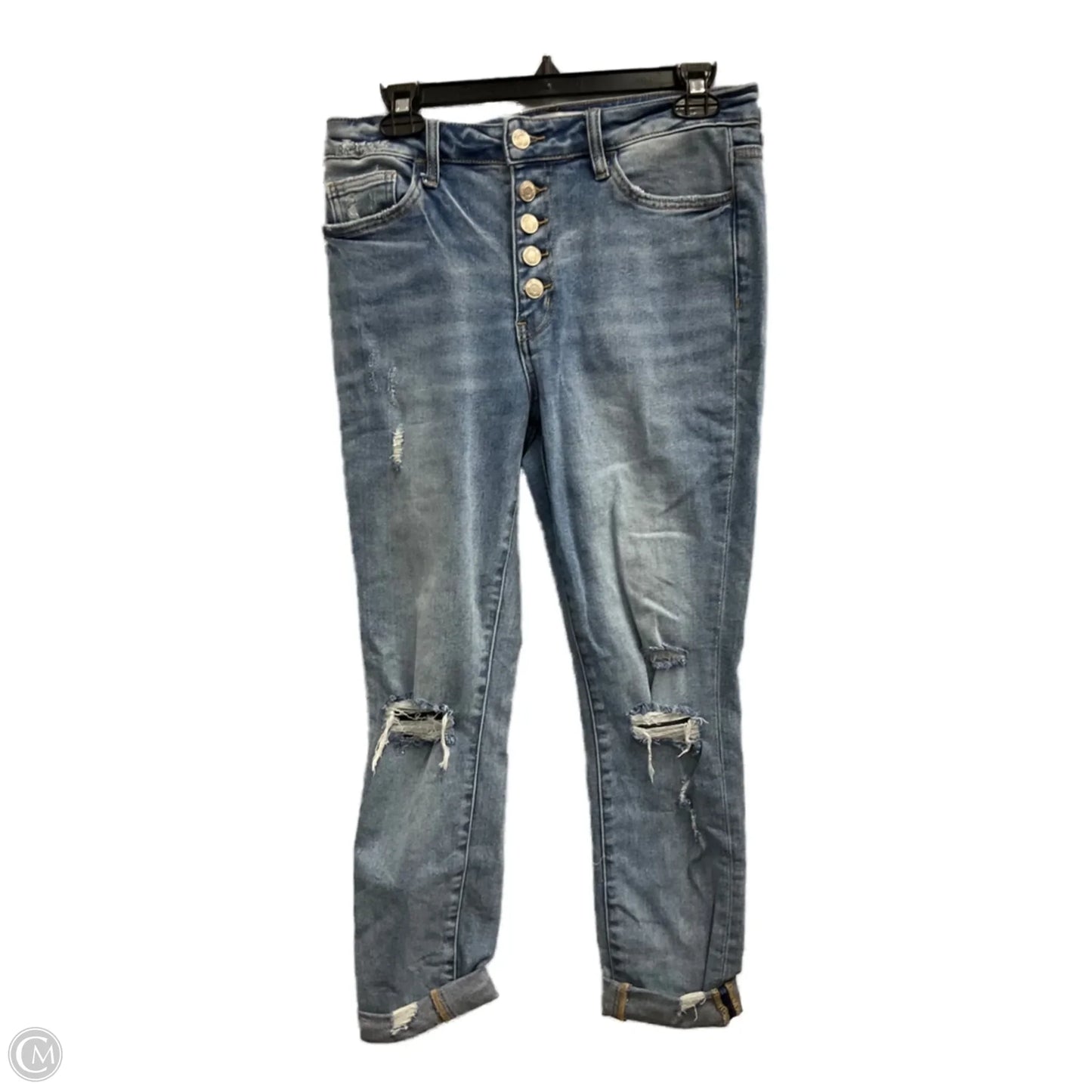 Jeans Skinny By Vervet In Blue Denim, Size: 8