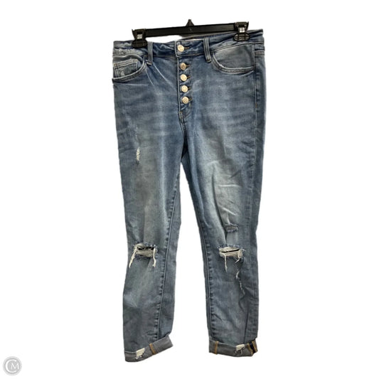 Jeans Skinny By Vervet In Blue Denim, Size: 8
