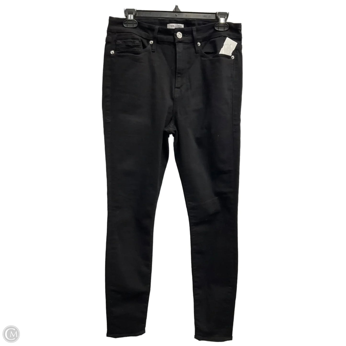 Jeans Skinny By Good American In Black, Size: 14