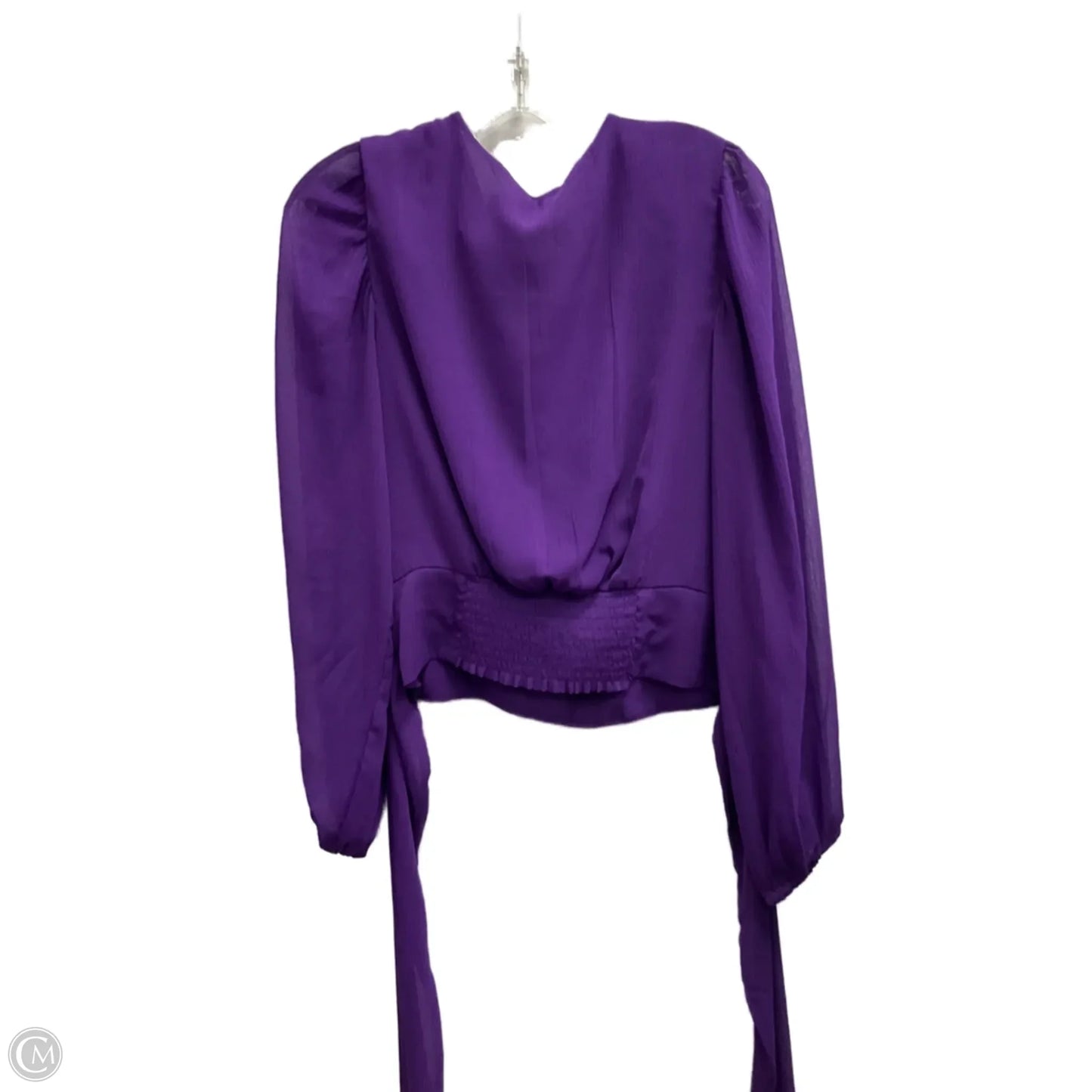 Top Long Sleeve By Express In Purple, Size: M