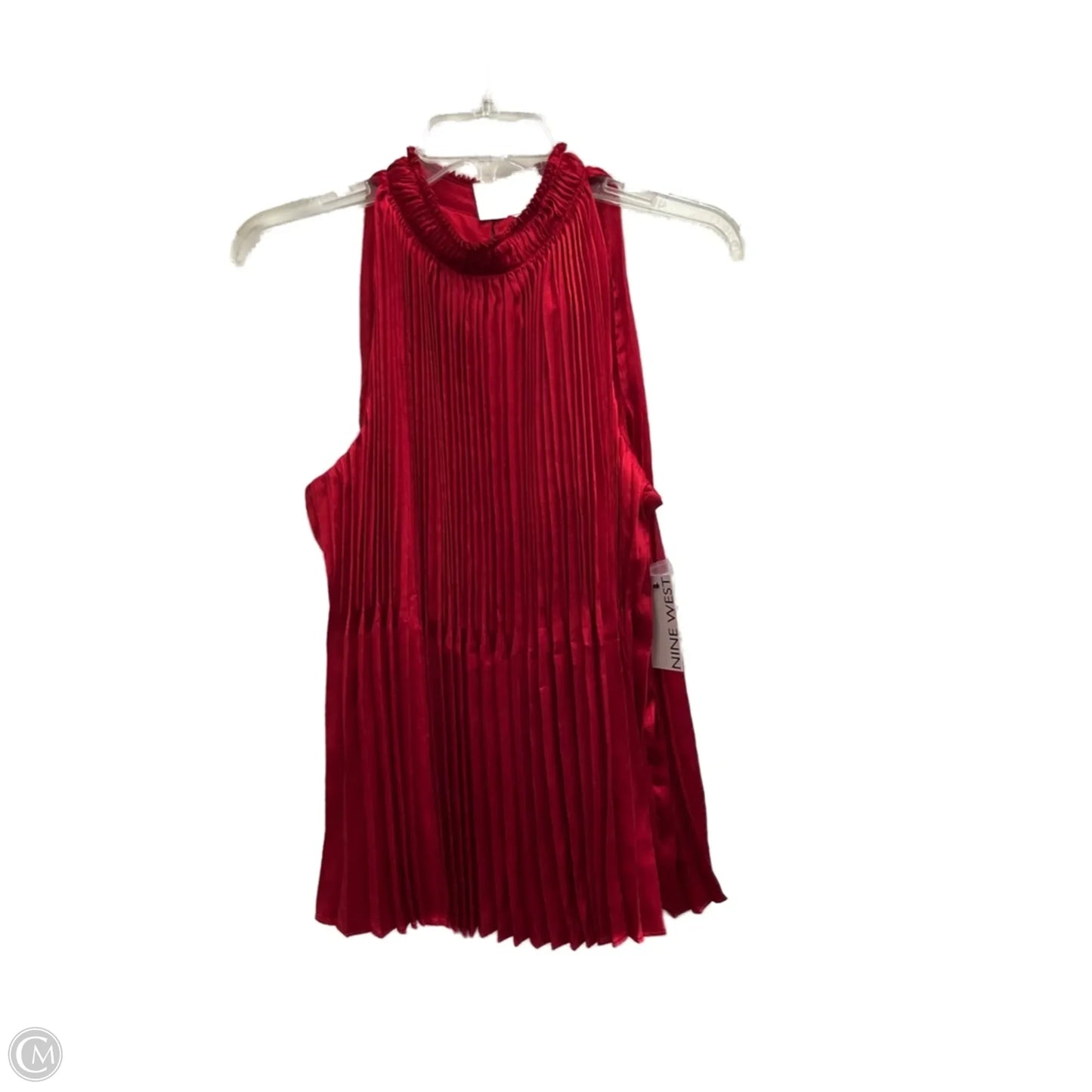 Top Sleeveless By Nine West In Red, Size: L