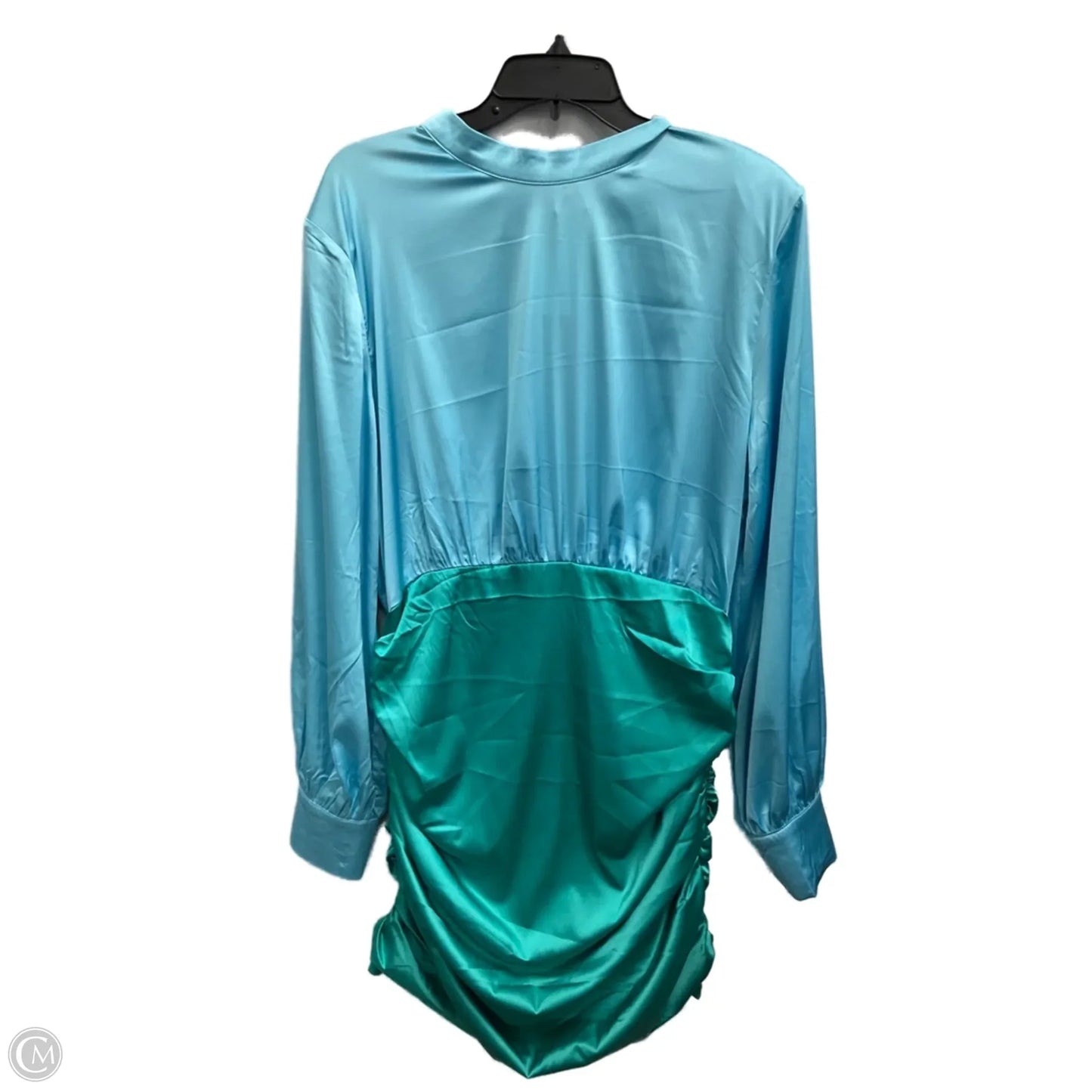 Dress Party Short By Clothes Mentor In Blue & Green, Size: Xl