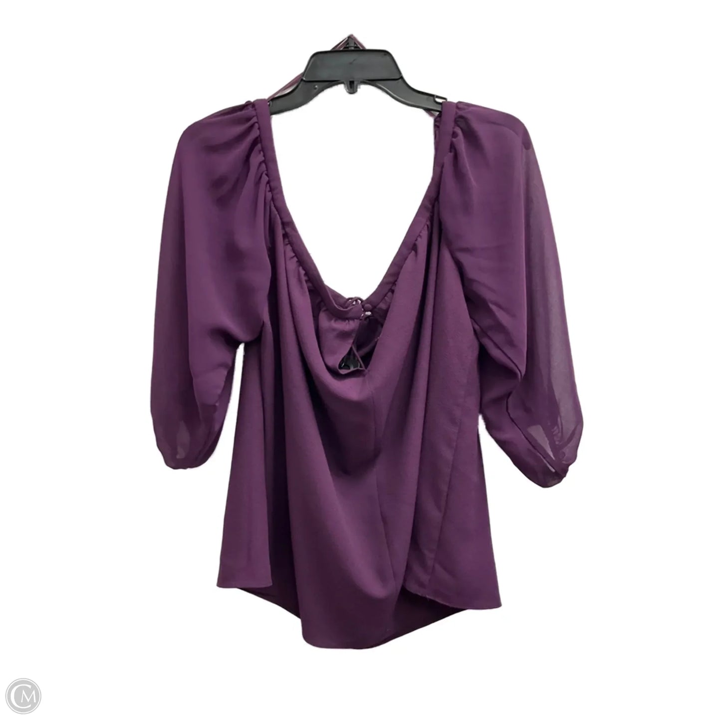 Top Long Sleeve By 1.state In Purple, Size: L