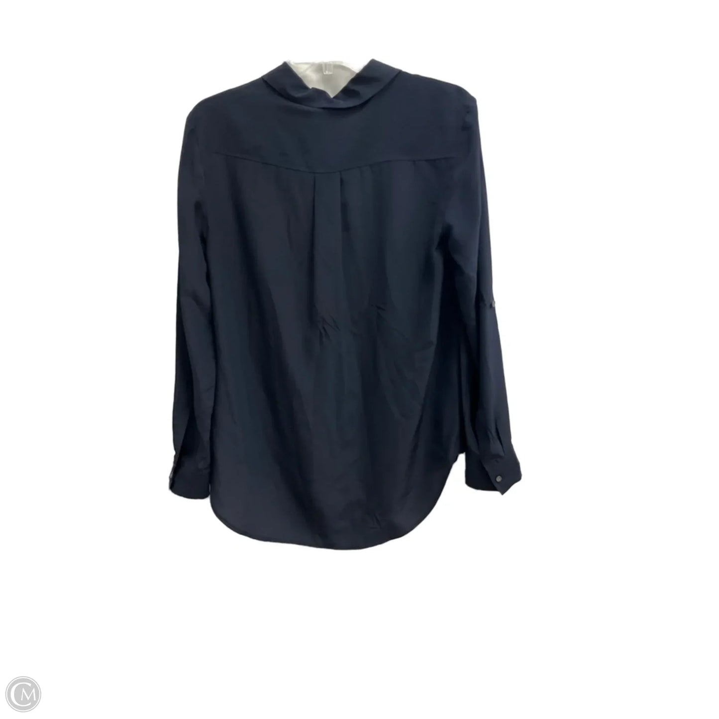 Top Long Sleeve By Ann Taylor In Navy, Size: S