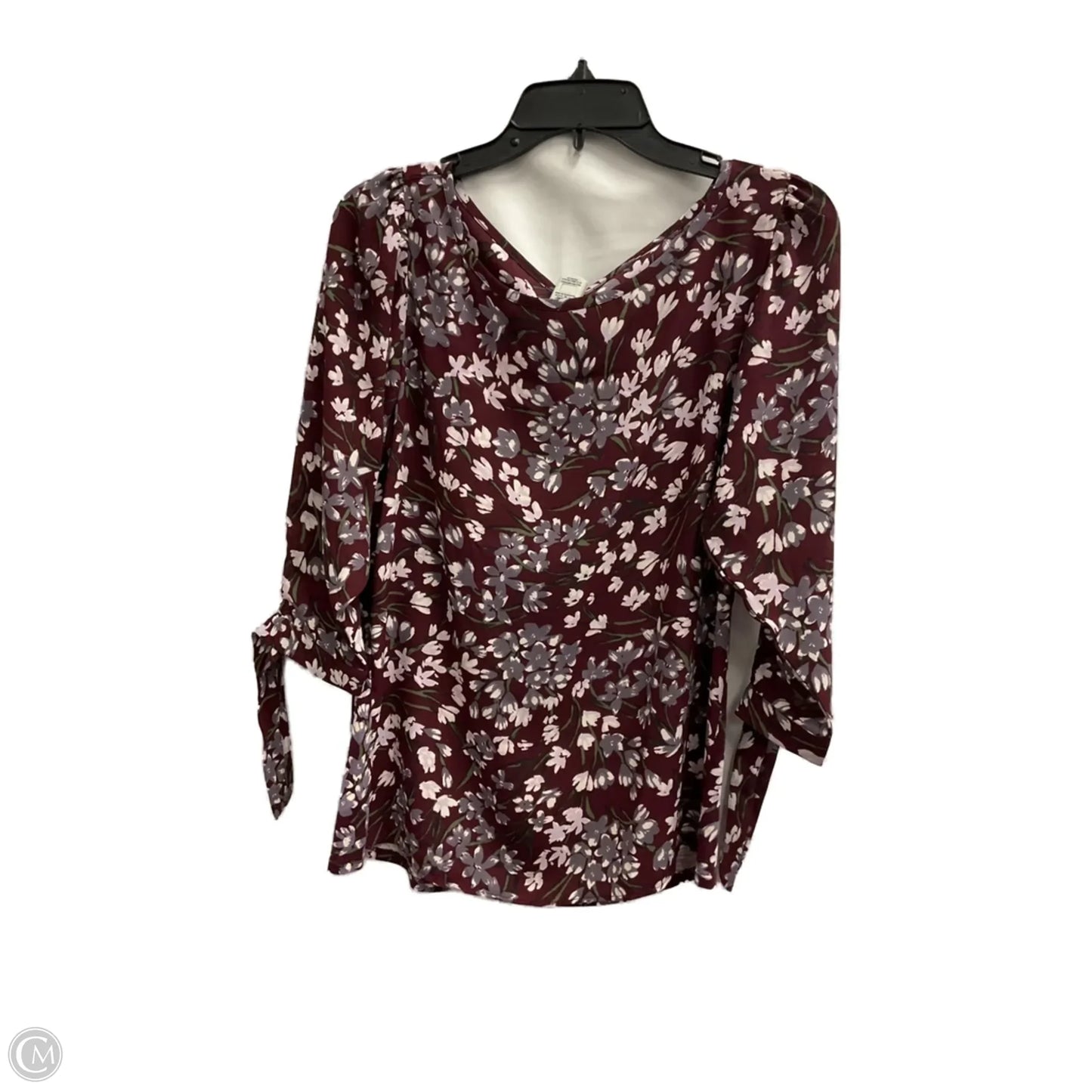 Top Long Sleeve By Loft In Floral Print, Size: S