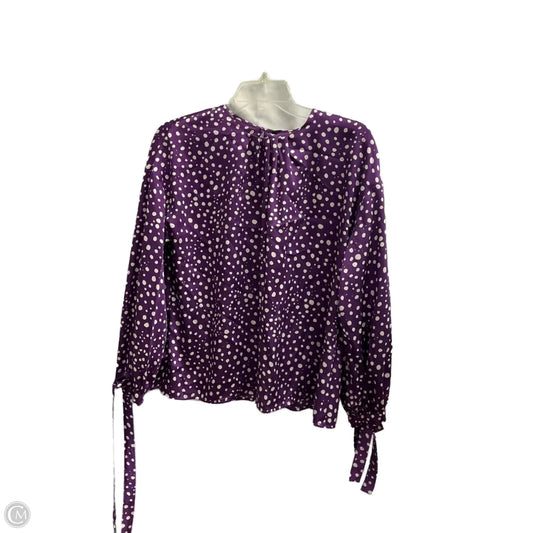 Top Long Sleeve By Zara In Purple, Size: Xs