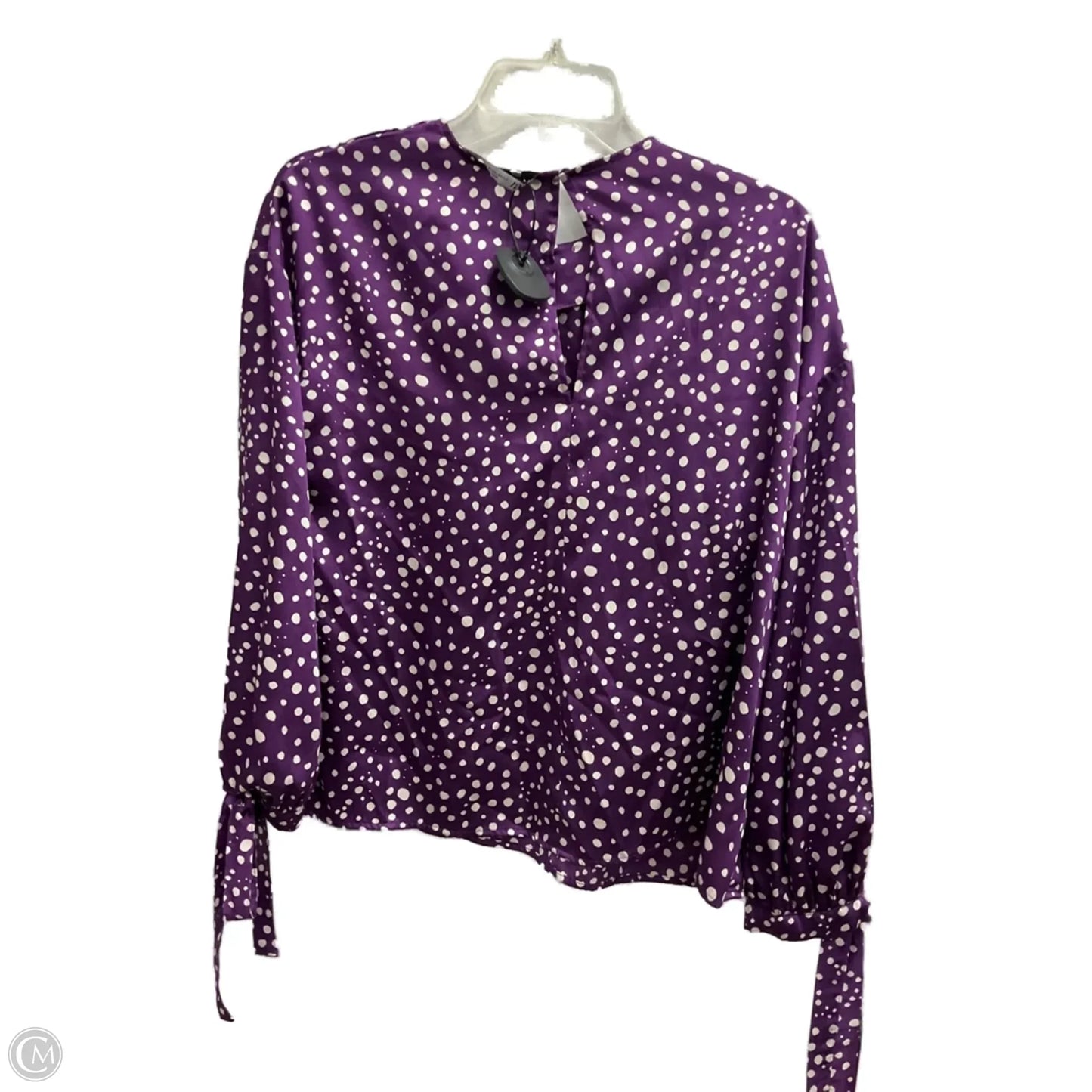 Top Long Sleeve By Zara In Purple, Size: Xs
