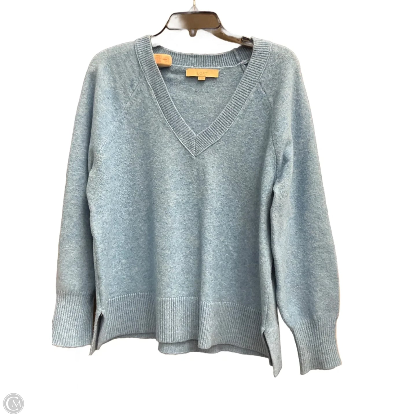 Top Long Sleeve By Loft In Blue, Size: M