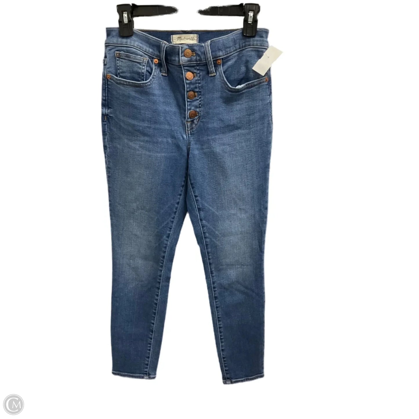 Jeans Skinny By Madewell In Blue Denim, Size: 2