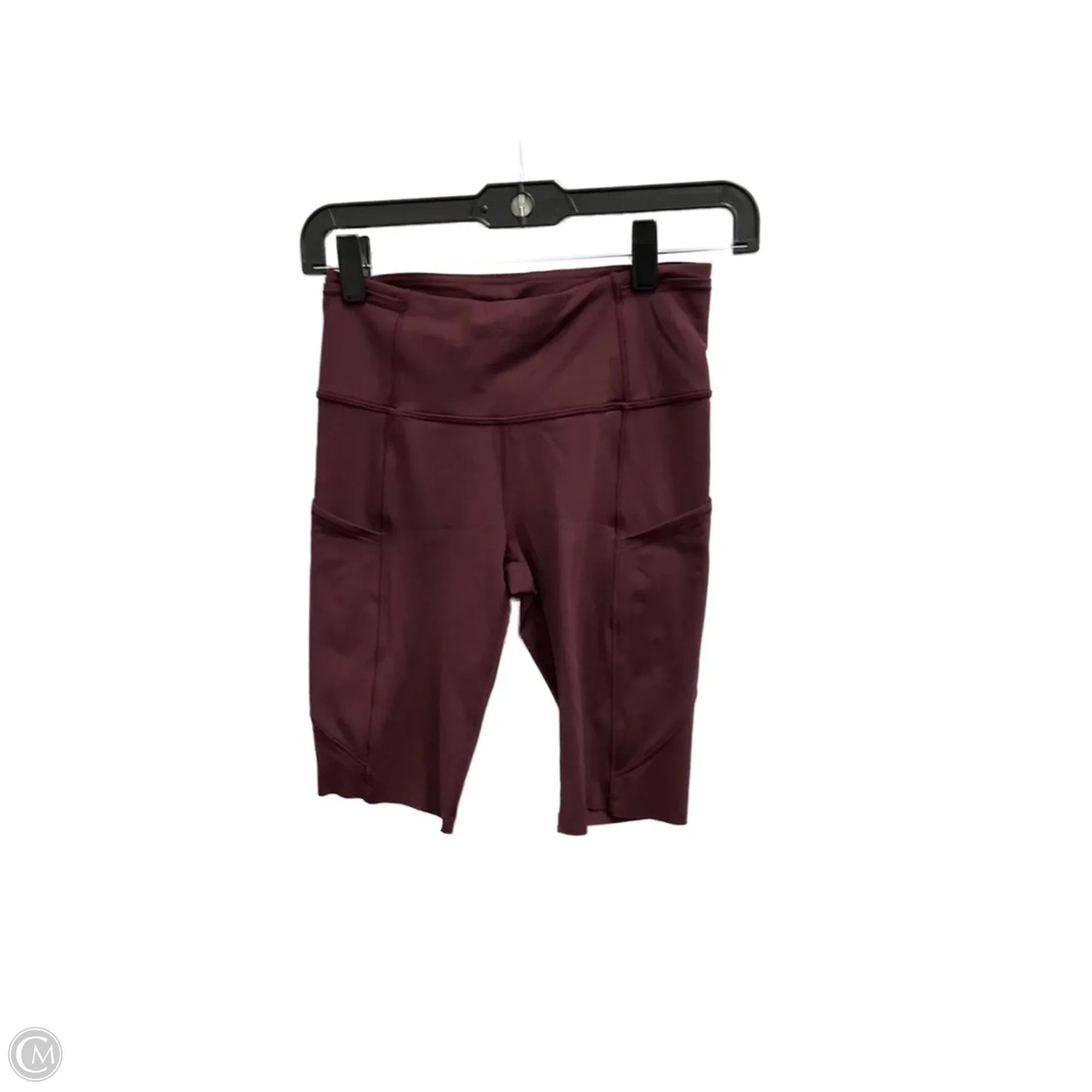 Athletic Shorts By Lululemon In Maroon, Size: 4