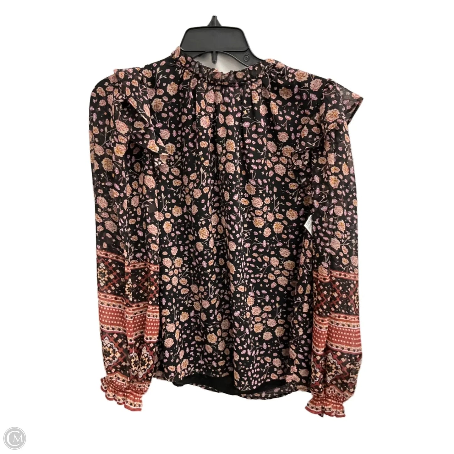 Top Long Sleeve By Rachel Zoe In Floral Print, Size: S