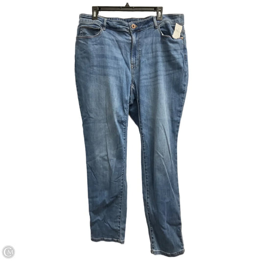Jeans Straight By J. Jill In Blue Denim, Size: 18