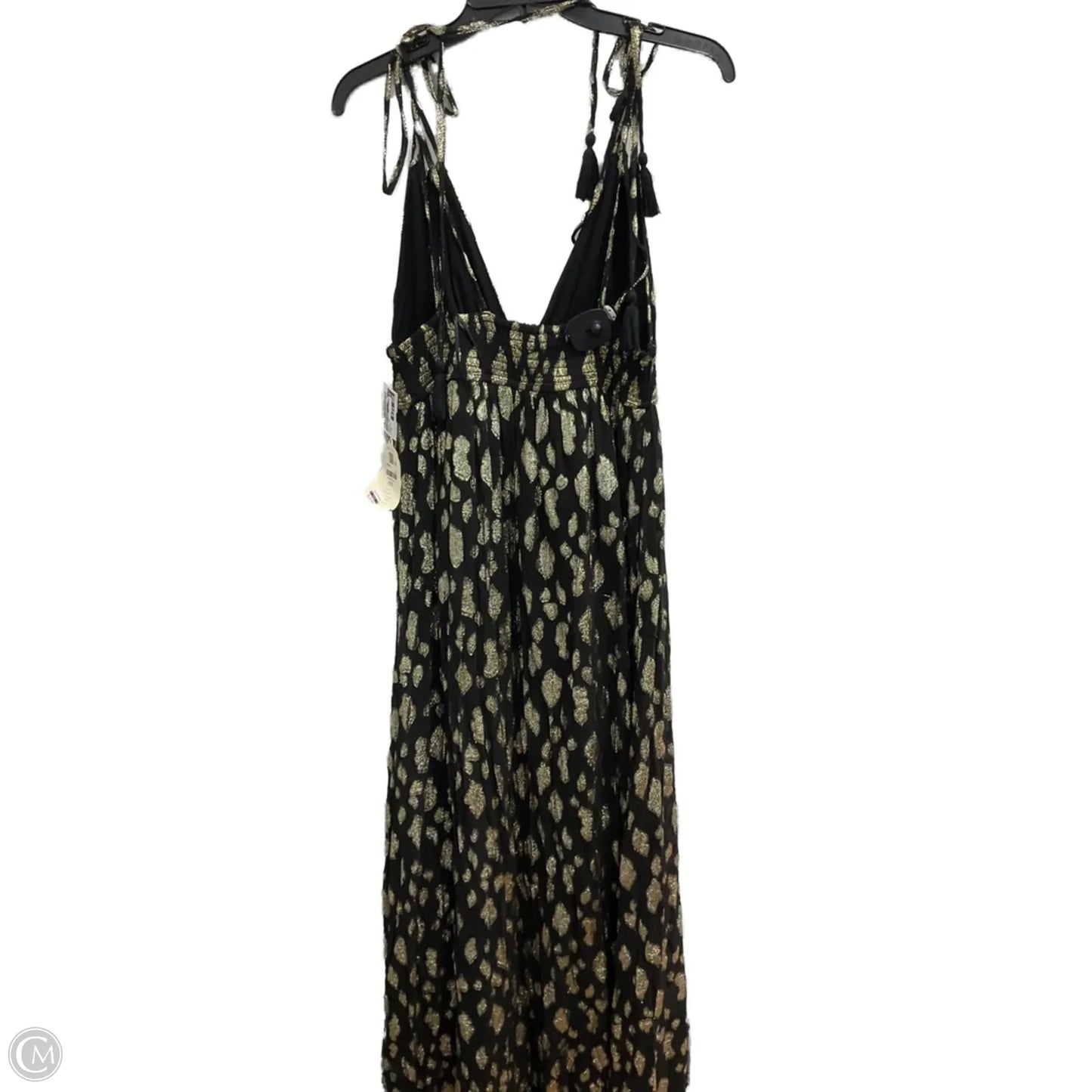 Dress Party Long By Altard State In Black & Gold, Size: M