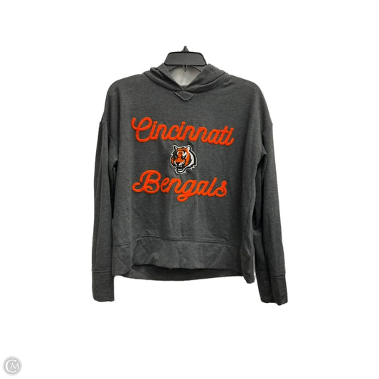 Sweatshirt Hoodie By Nfl In Grey, Size: S