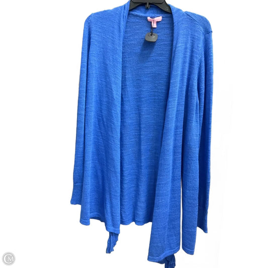 Cardigan Designer By Lilly Pulitzer In Blue, Size: L