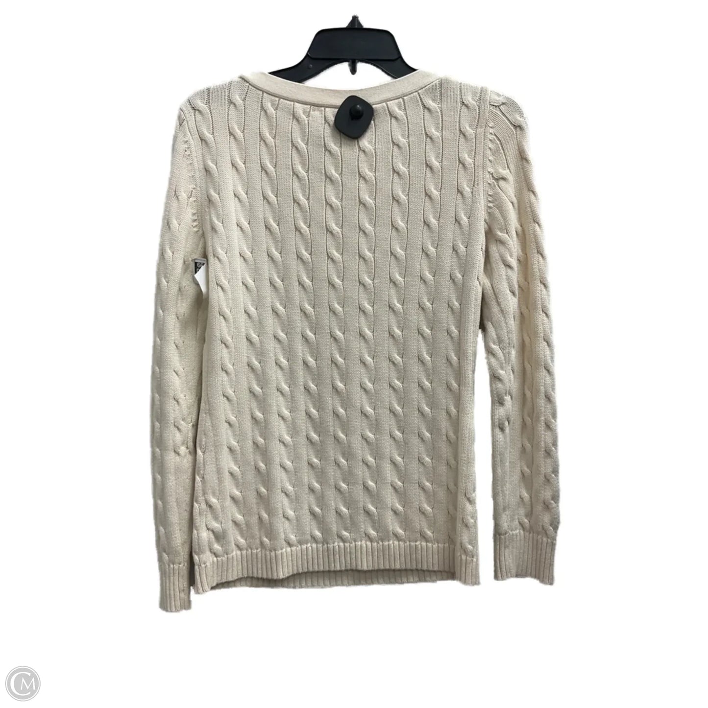 Sweater By Lauren By Ralph Lauren In Cream, Size: M