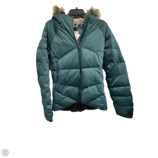 Coat Puffer & Quilted By Columbia In Teal, Size: M
