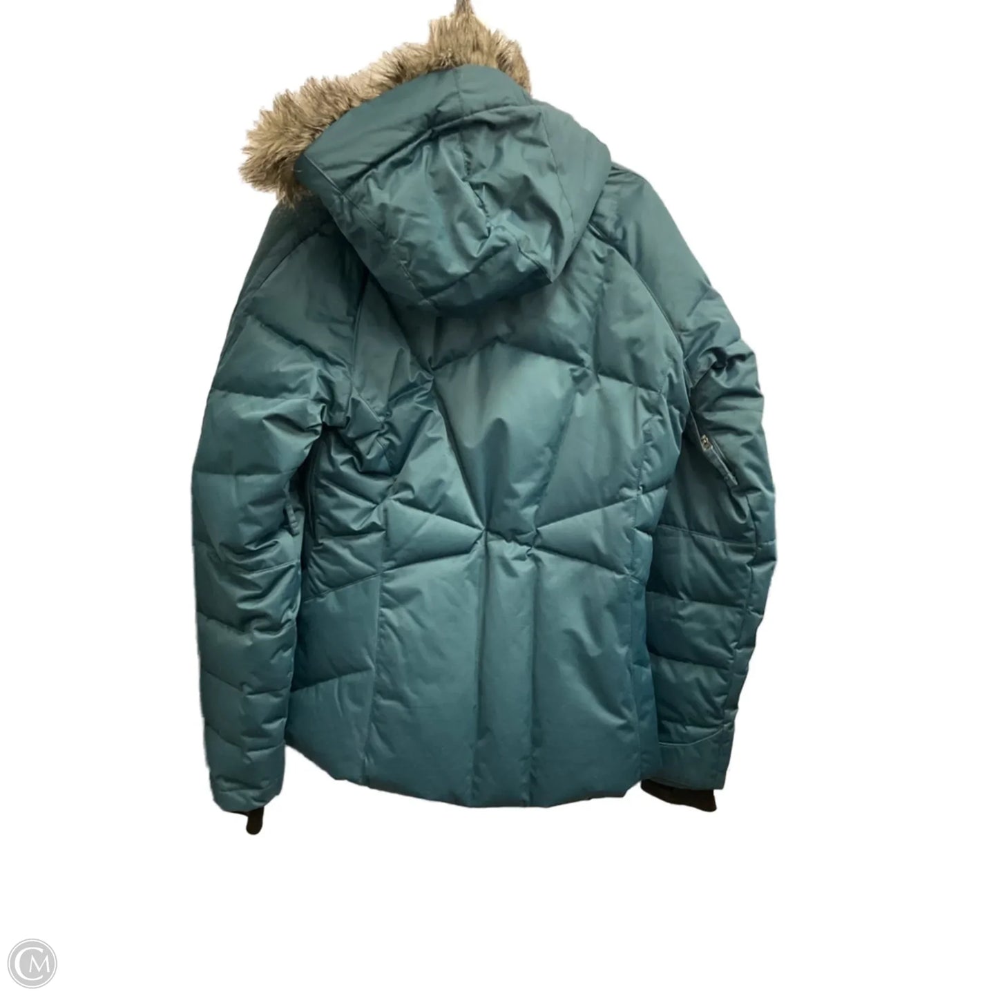 Coat Puffer & Quilted By Columbia In Teal, Size: M