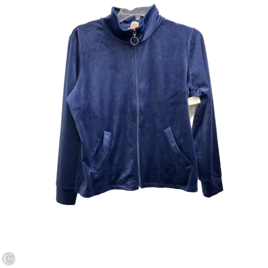 Athletic Jacket By Leo And Nicole In Navy, Size: Mp