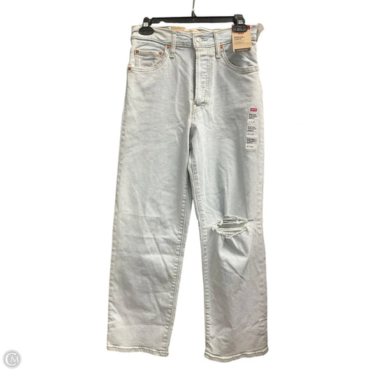 Jeans Straight By Levis In Blue Denim, Size: 4