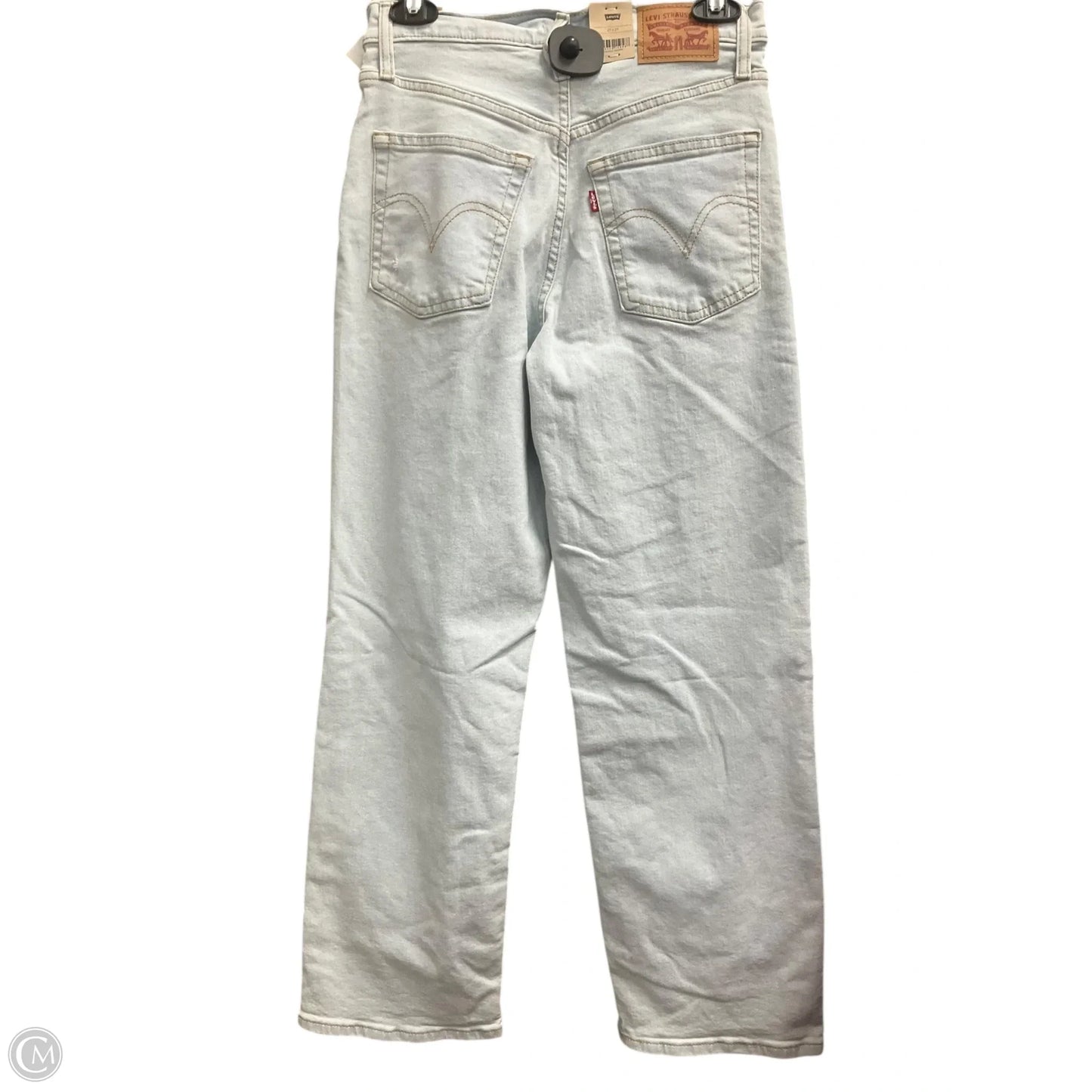 Jeans Straight By Levis In Blue Denim, Size: 4