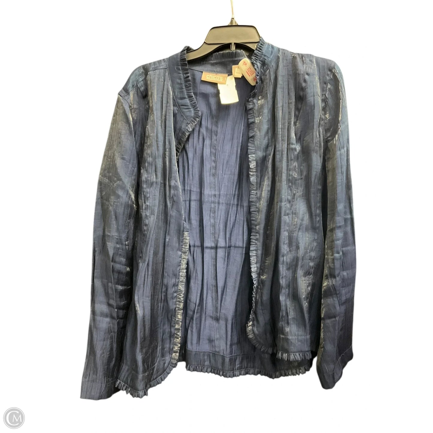 Jacket Other By Chicos In Navy, Size: Xl