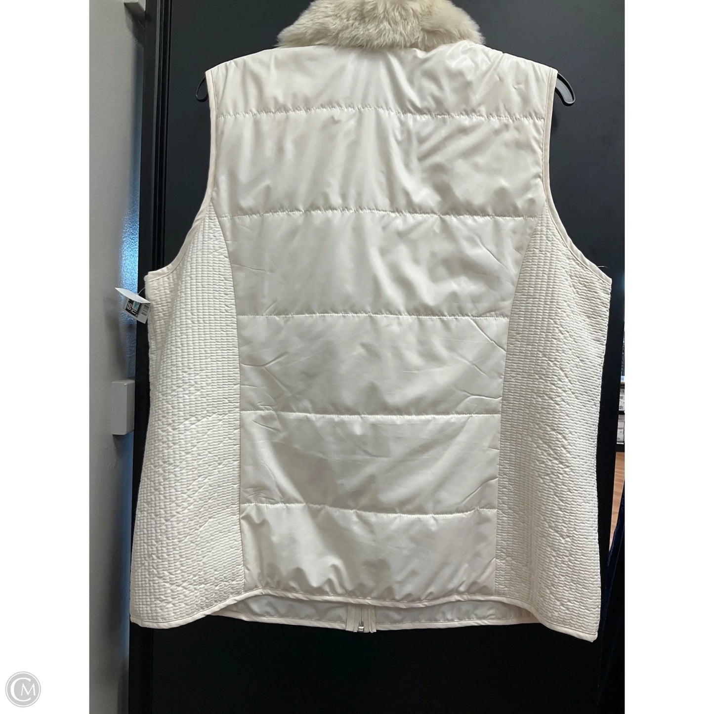 Vest Puffer & Quilted By Chicos In Cream, Size: Xl
