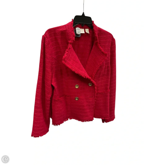 Blazer By Chicos In Red, Size: L