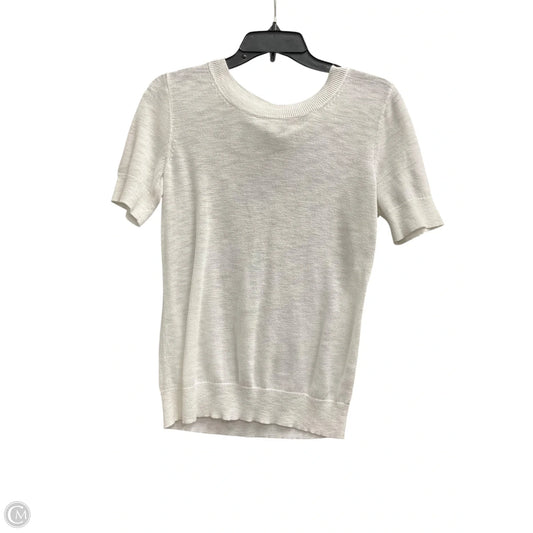 Top Short Sleeve By J. Crew In White, Size: S