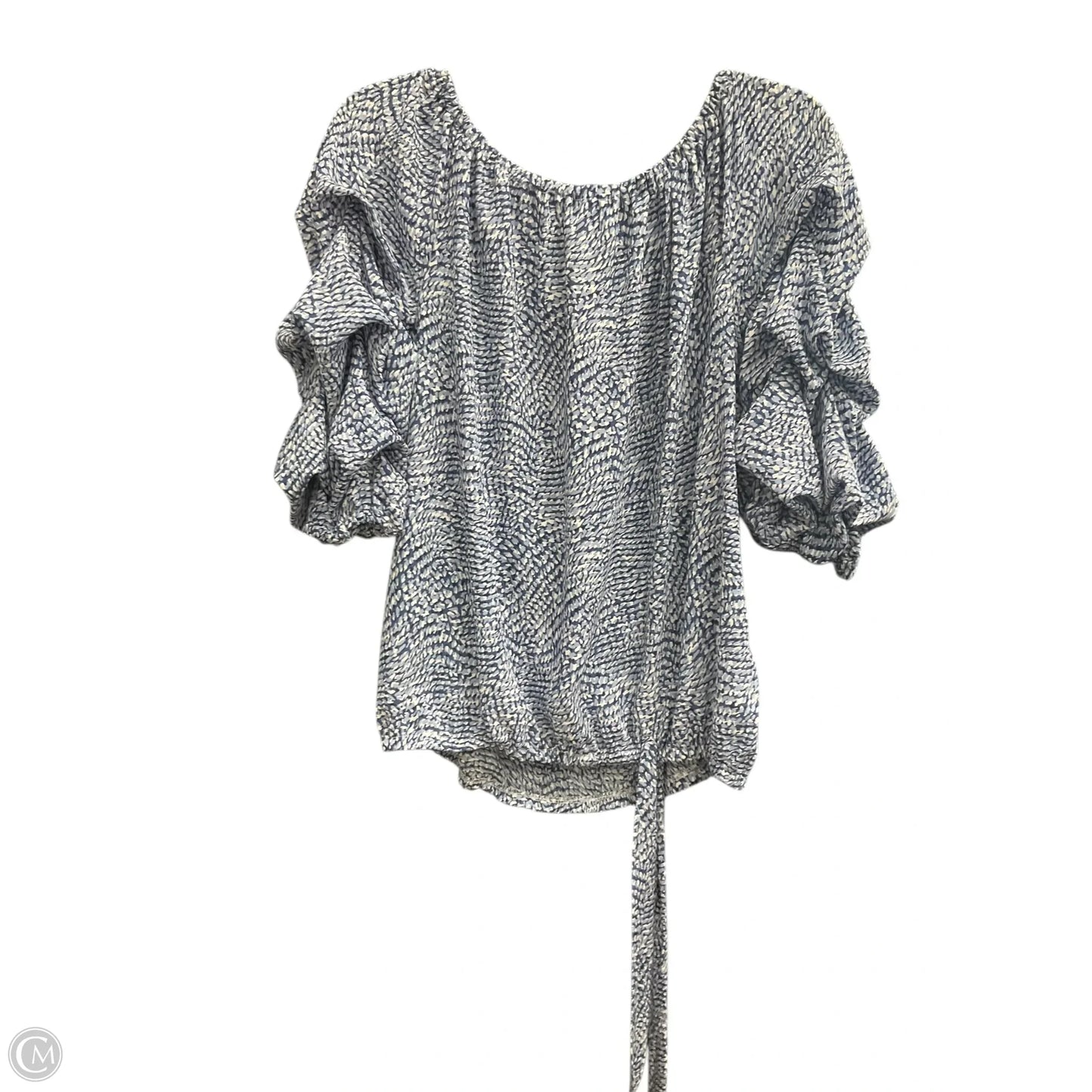 Top Short Sleeve By Cece In Blue, Size: L