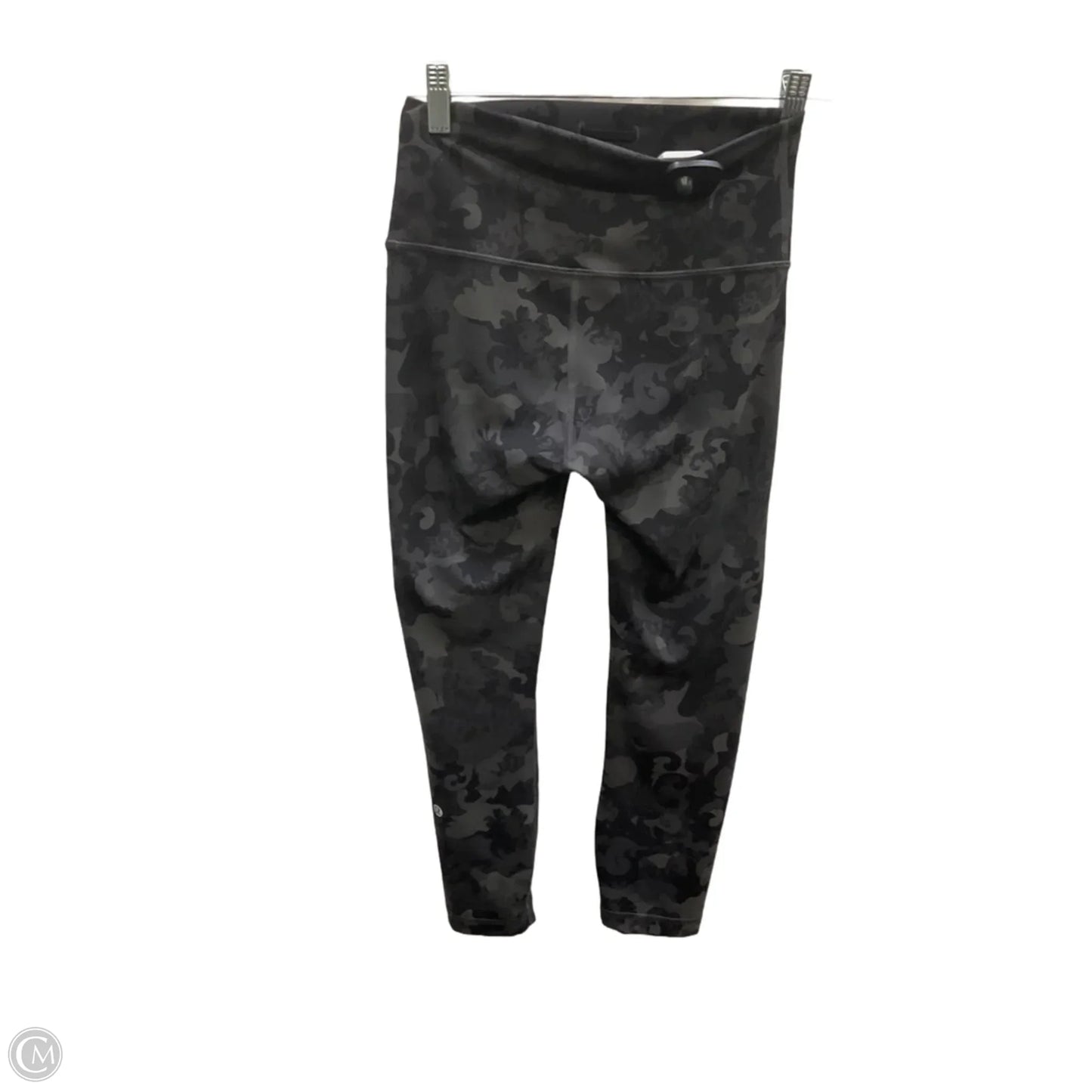 Athletic Leggings By Lululemon In Black & Grey, Size: 6