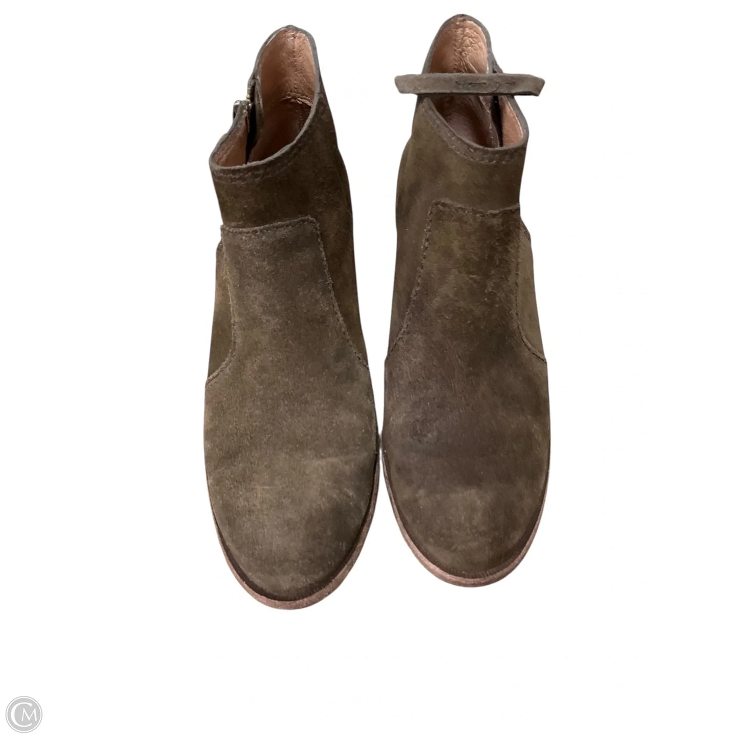 Boots Ankle Heels By Madewell In Green, Size: 7.5