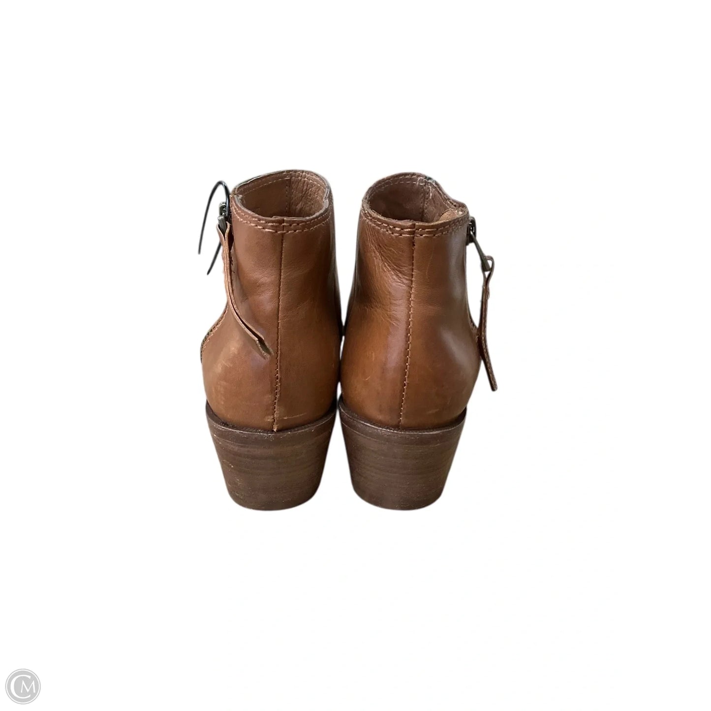 Boots Ankle Heels By Madewell In Tan, Size: 7.5