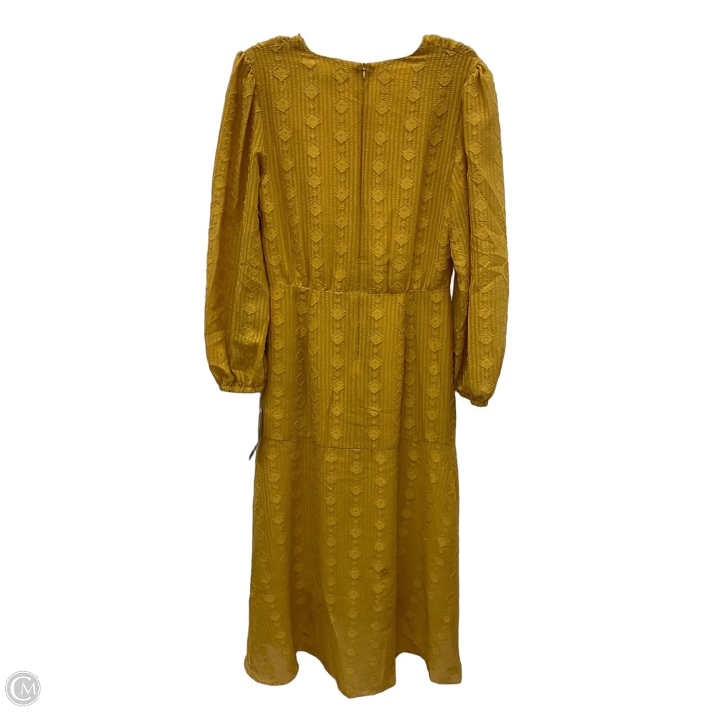 Dress Casual Maxi By Maggy London In Yellow, Size: L
