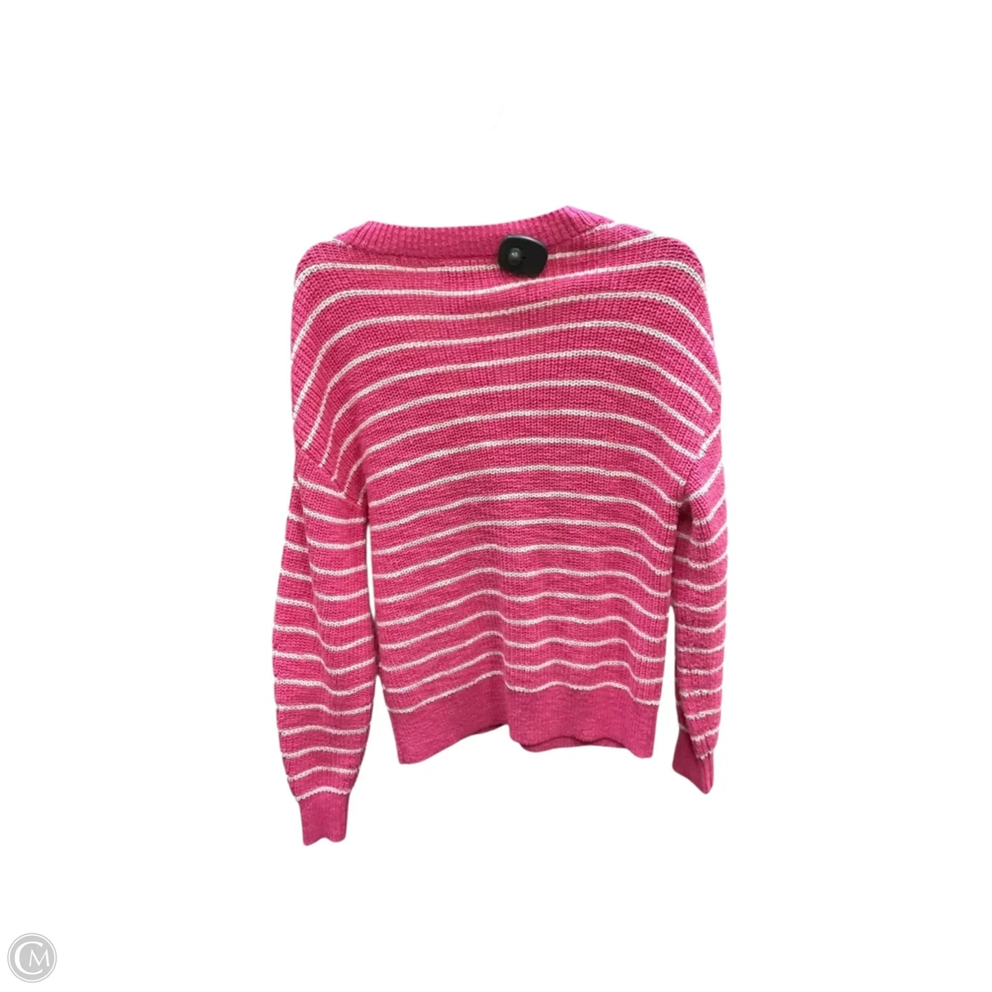 Cardigan By Loft In Striped Pattern, Size: S