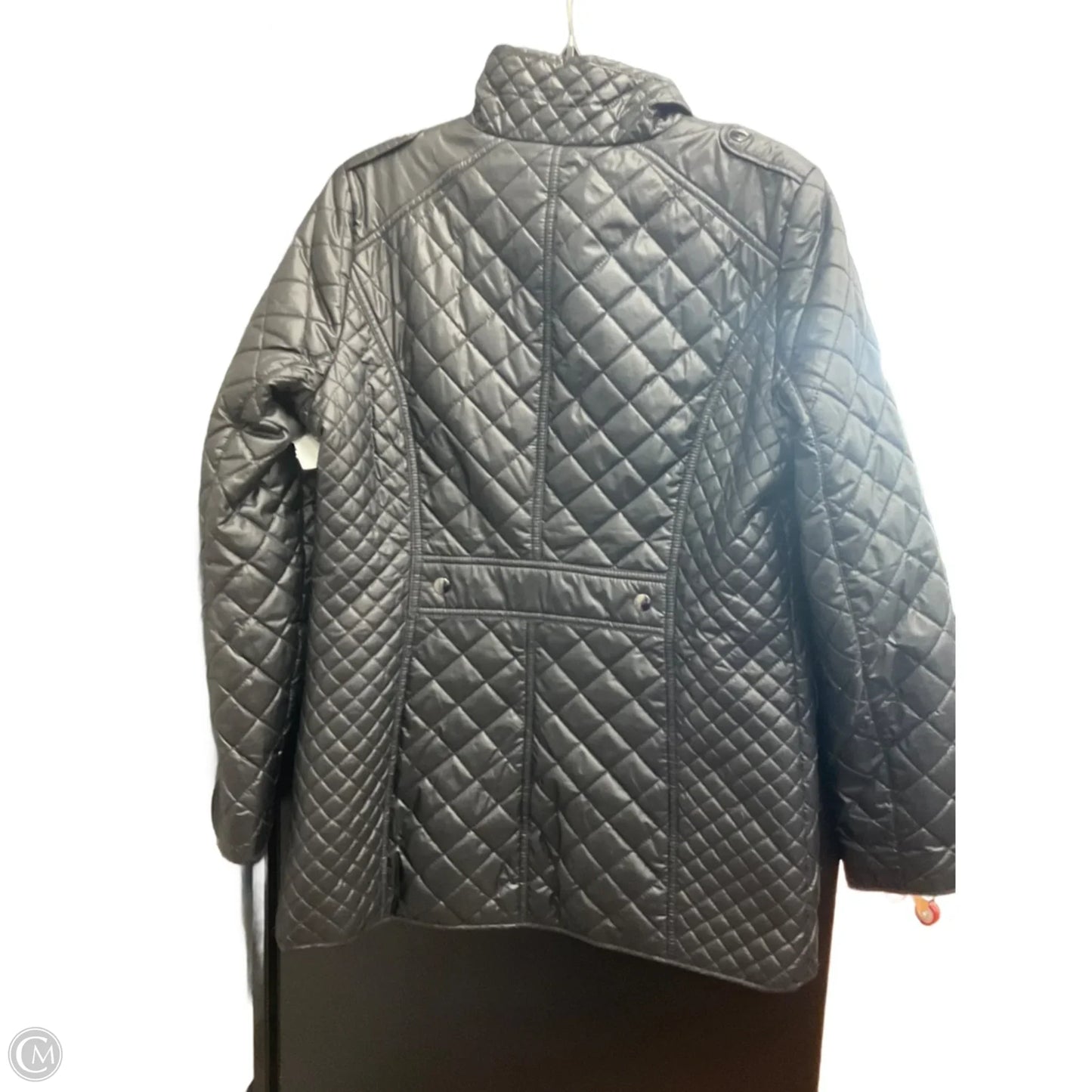 Coat Puffer & Quilted By Liz Claiborne In Black, Size: M