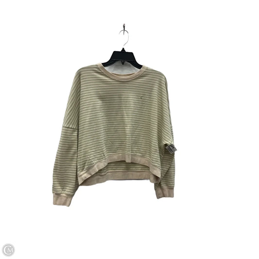 Top Long Sleeve By Zyia In Striped Pattern, Size: L