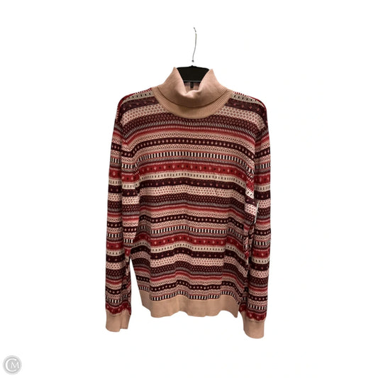 Top Long Sleeve By Ann Taylor In Pink, Size: Xxl