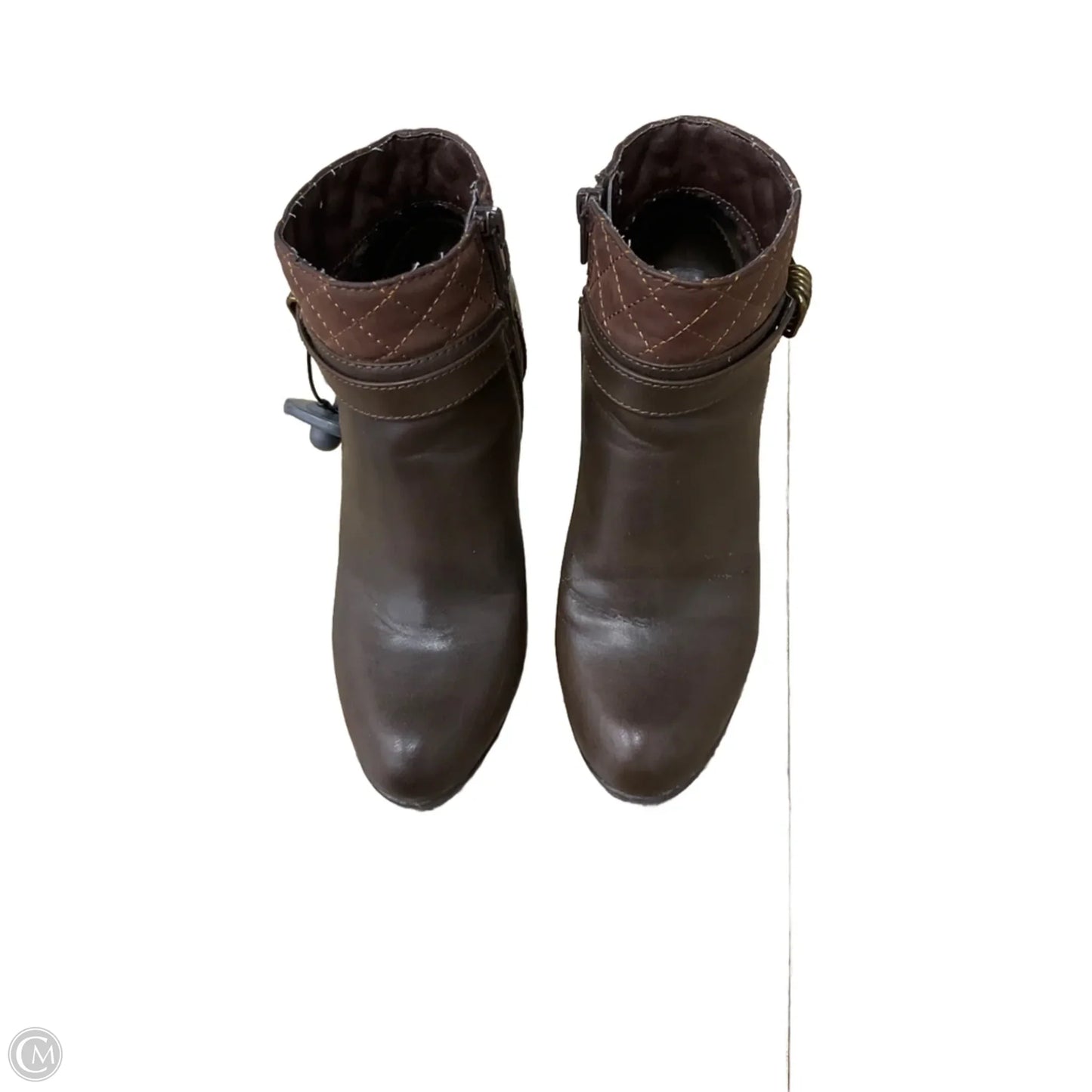 Boots Ankle Heels By Rialto In Brown, Size: 6