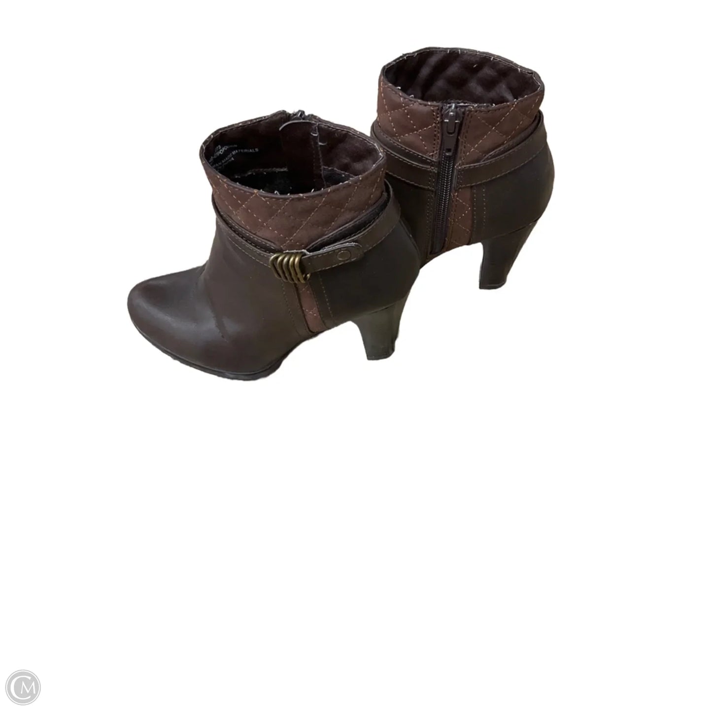 Boots Ankle Heels By Rialto In Brown, Size: 6