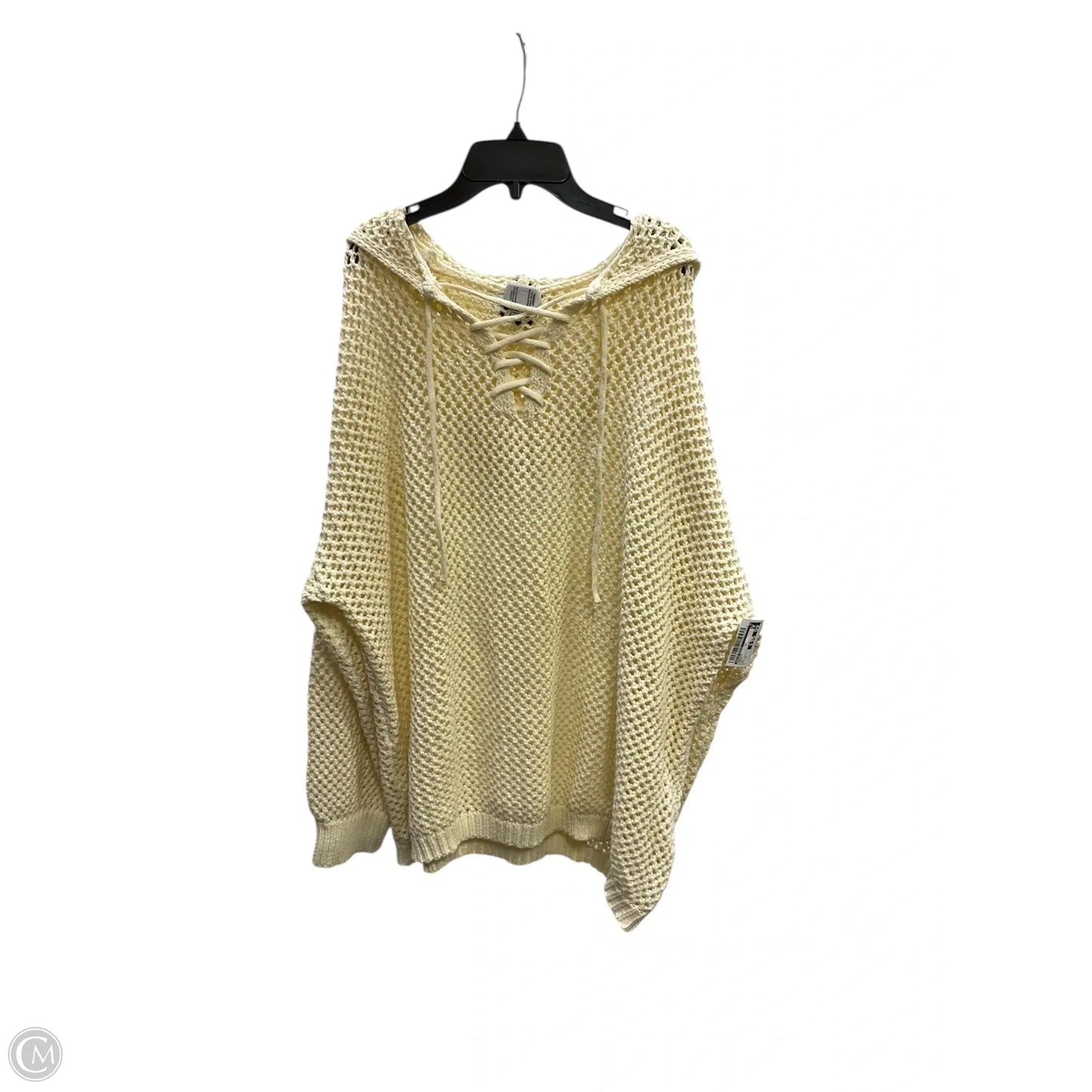 Sweater By White Birch In Cream, Size: 1x