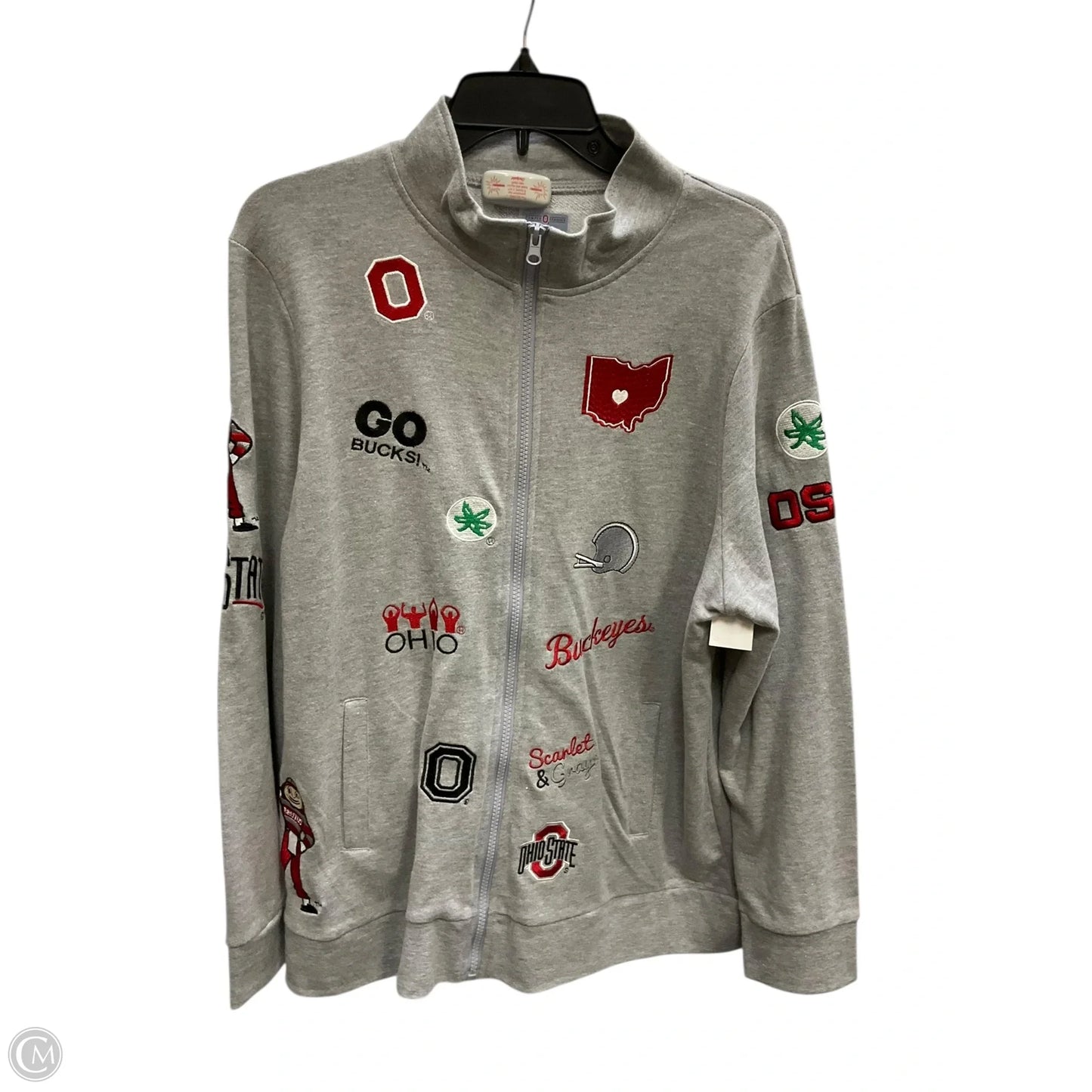 Athletic Jacket By Cmc In Grey, Size: Xl