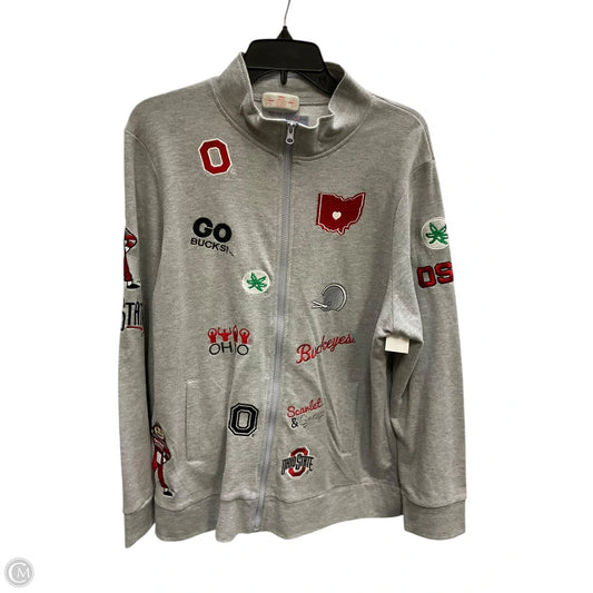 Athletic Jacket By Cmc In Grey, Size: Xl